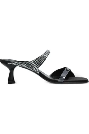 NODALETO Sandaler med rhinstenudsmykning