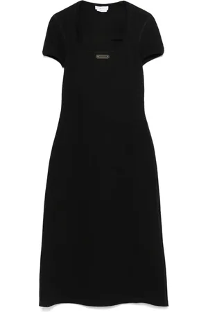 Alexander McQueen Mellemlang kjole med logoplade