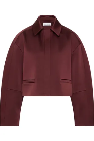Rebecca Vallance Cropped Merlot jakke