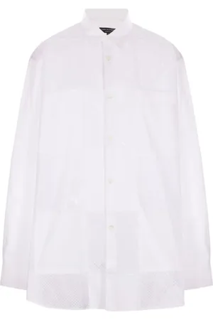 Comme des Garçons Skjorte med mesh-paneller