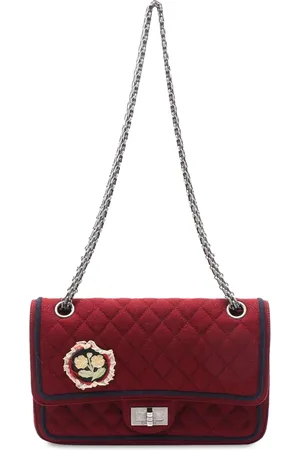 CHANEL Quiltet Paris-Salzburg Reissue 2.55 Double Flap skuldertaske i uld fra 2015-2016