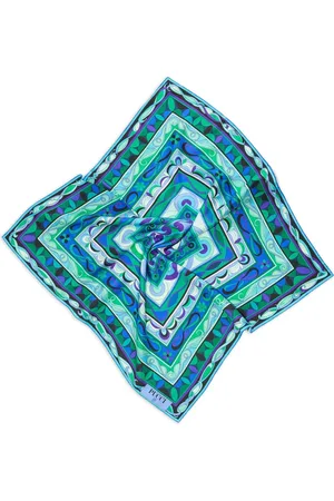 Puccini Silketørklæde med geometrisk tryk