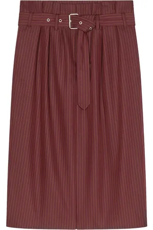 DRIES VAN NOTEN Mellemlang nederdel med plisseringer
