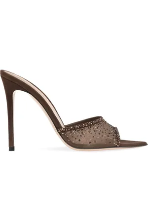 Gianvito Rossi Krystaludsmykkede 105mm Rika mules