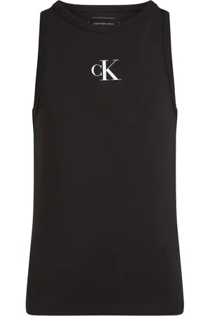 Calvin Klein Top i strækbar bomuld