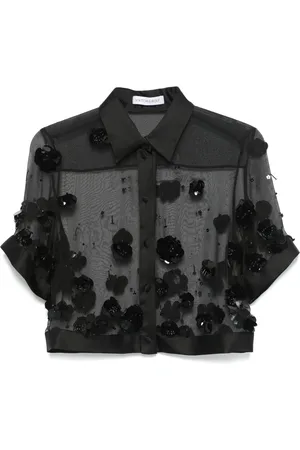 Viktor & Rolf Cropped sweatshirt med paillet-udsmykning