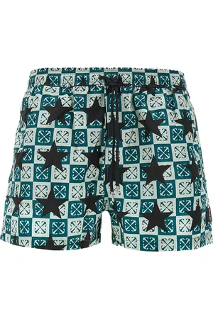 OFF-WHITE Badeshorts med Arrow Stars-tryk