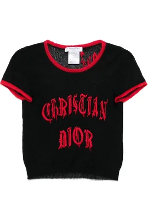 Dior Topp med broderad logotyp från 2002