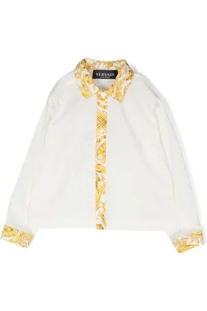 VERSACE Langærmet skjorte med Barocco-detalje