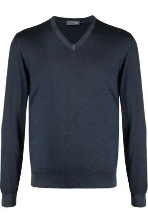 DRUMOHR Sweater i merinould med V-hals
