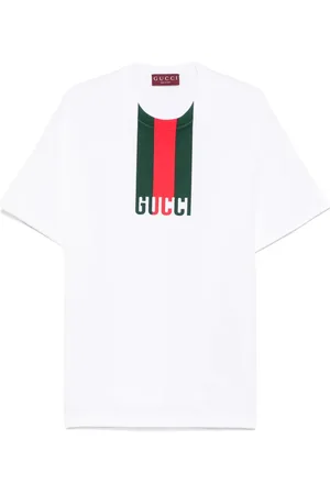 Gucci T-shirt med Web-detalje