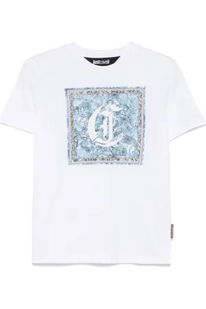 Roberto Cavalli T-shirt med logotryk