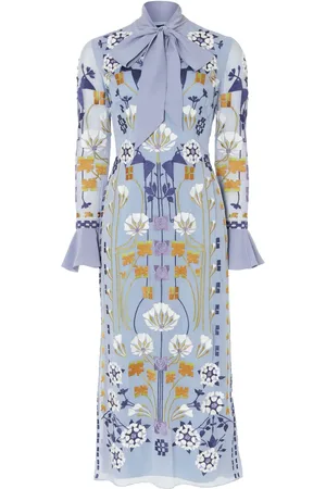 TEMPERLEY LONDON Mellemlang Casa Tie kjole