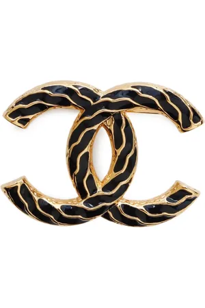 CHANEL 2024 broche med CC-logo