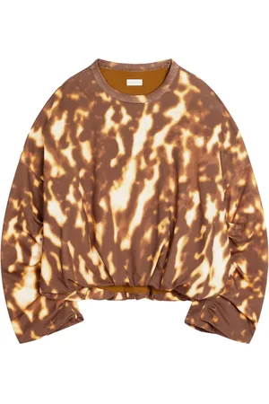 DRIES VAN NOTEN Draperet sweatshirt i bomuld