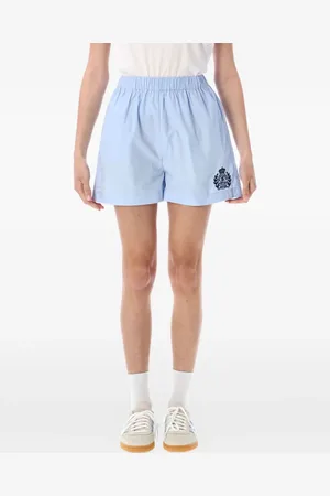 Sporty & Rich Shorts med broderet våbenskjold