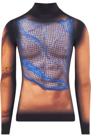 Marine Serre T-shirt med draperet Statue