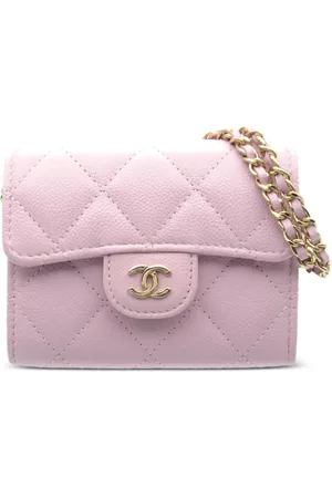 CHANEL Diamantquiltet kortholder i kaviarlæder fra 2021