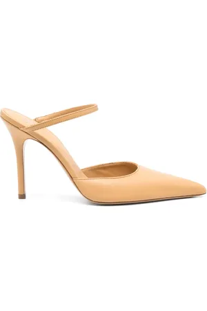 Gia Borghini 100 mm The Point Nude mules