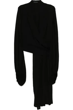 YOHJI YAMAMOTO Slå om-blazer med ballonærmer