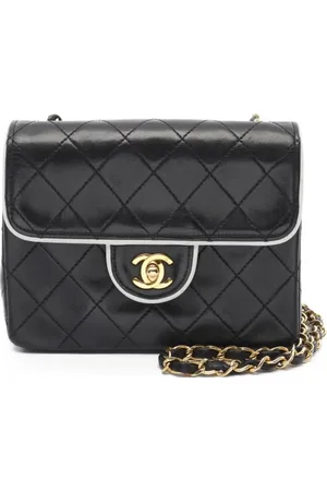 CHANEL Mini håndtaske i matelassé med kæde fra 1989-1991