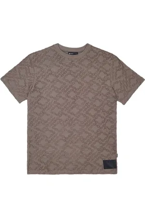 Purple Brand T-shirt i frotte med jacquard-mønster