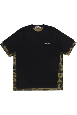 A Bathing Ape T-shirt med kamuflage-paneler