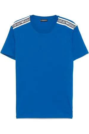 Emporio Armani T-shirt i jersey med gummi-logo