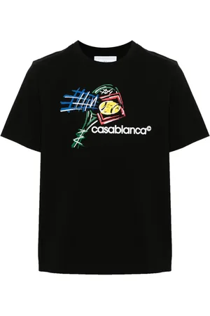 Casablanca Croquis De Tennis T-shirt med logotryk