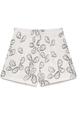 ANINE BING Sæt med skjorte og shorts med bladtryk