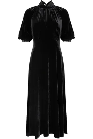 TEMPERLEY LONDON Mellemlang Eliana kjole i velour