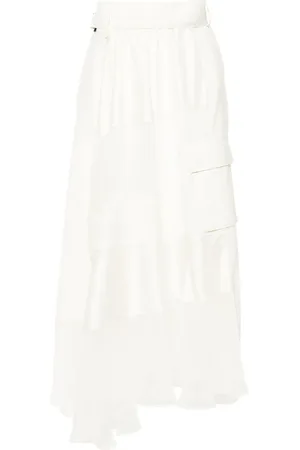 SACAI Asymmetrisk nederdel med paneler