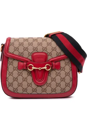 Gucci Medium Lady Web crossbody-taske i GG-kanvas fra 2016-2024