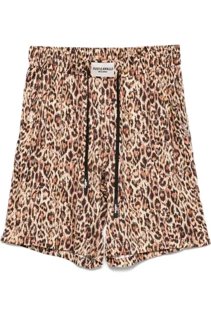 Roberto Cavalli Shorts med leopardtryk