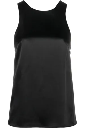 Loulou de Saison Estor tanktop i silke med snoet detalje