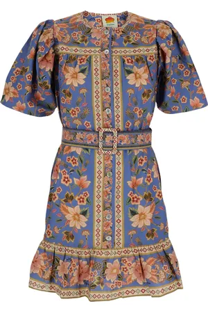 Farm Rio Superbloom Tapestry kjole