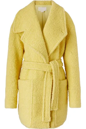 GENNY Peacoat i imiteret lammeskind