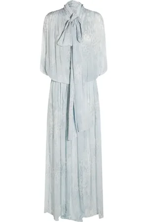 BLUMARINE Chiffon-kjole med tryk