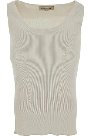 GENTRYPORTOFINO Ribstrikket top