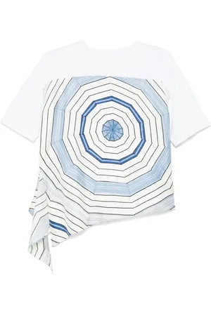 Sandro X Louise Bourgeois T-shirt med geometrisk tryk