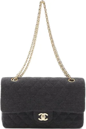 CHANEL 2000-2002 lille skuldertaske med dobbelt flaplukning