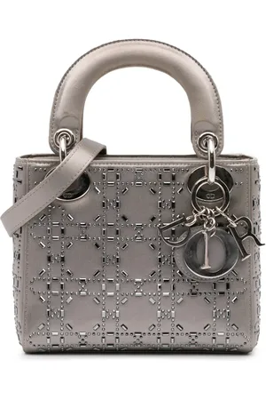 Dior Mini 2018 Satin Cannage Crystal Lady Dior satchel-taske