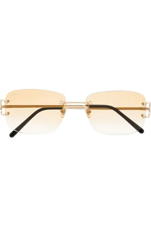Cartier Solbriller uden stel med indgraveret logo
