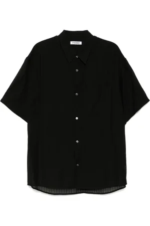 ATTACHMENT Stribet lenocloth skjorte