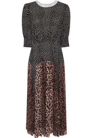 RIXO London Midi Meg kjole med maxi-tryk