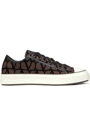 VALENTINO GARAVANI Toile Iconographe sneakers med snøre