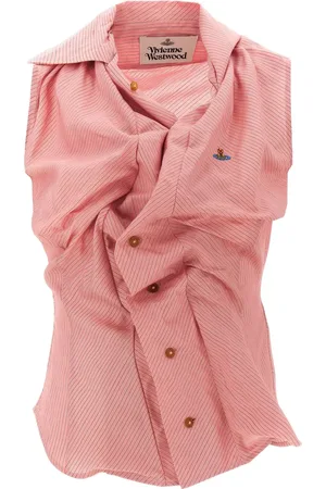 Vivienne Westwood ærmeløs Drunken bluse med draperet detalje