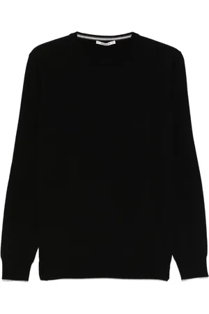 KANGRA CASHMERE Sweater med albuelapper