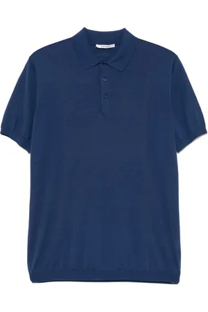 KANGRA CASHMERE Finstrikket polo