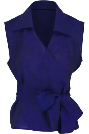 Kiton Bluse i hør